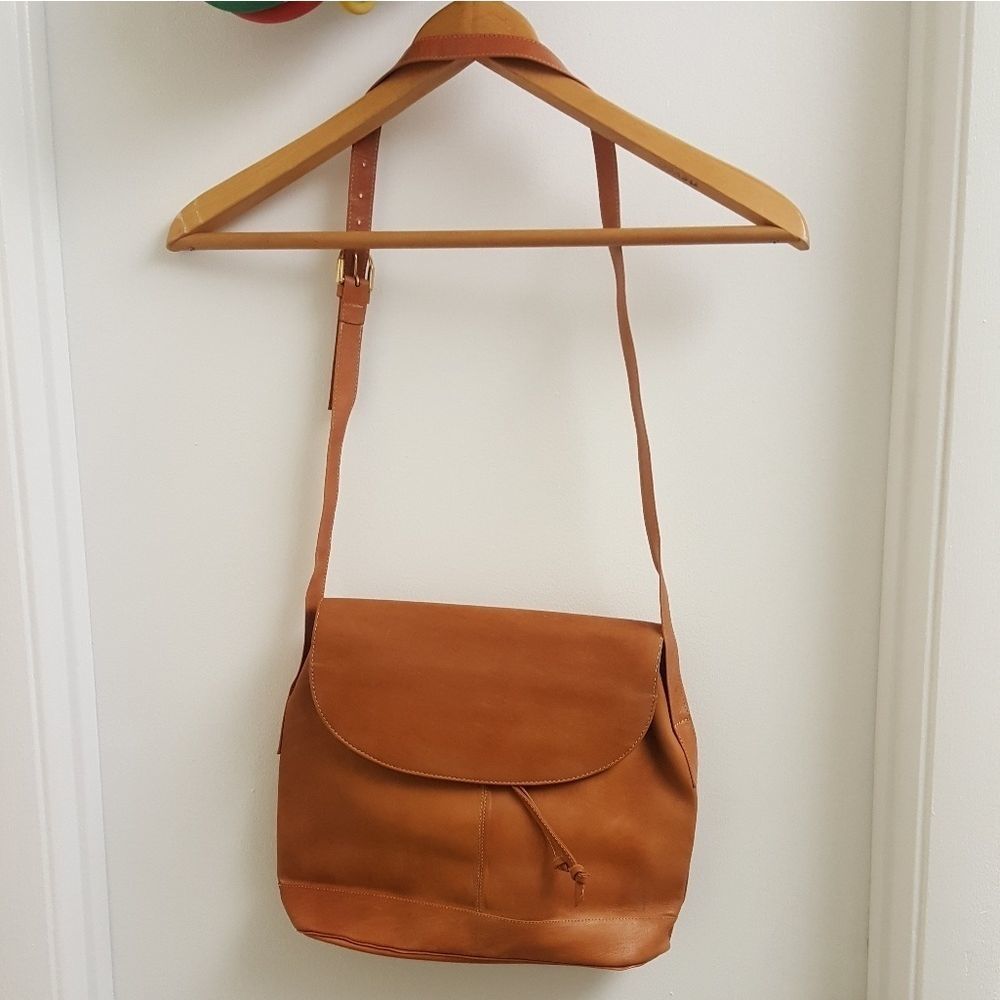 New vintage genuine leather shoulder bag